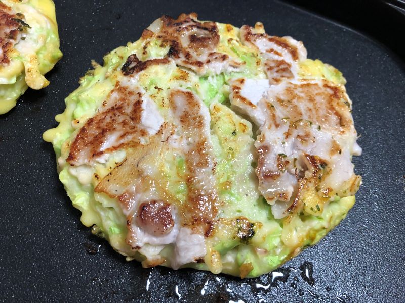 ホットプレートでお好み焼きのレシピ