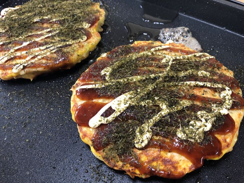 ホットプレートでお好み焼きのレシピ