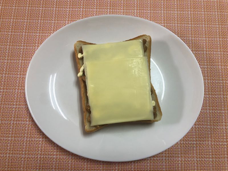 納豆食パンマヨネーズのレシピ