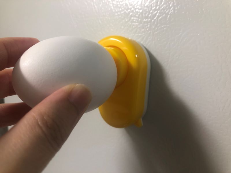 卵のプッチン穴あけ器の使用方法