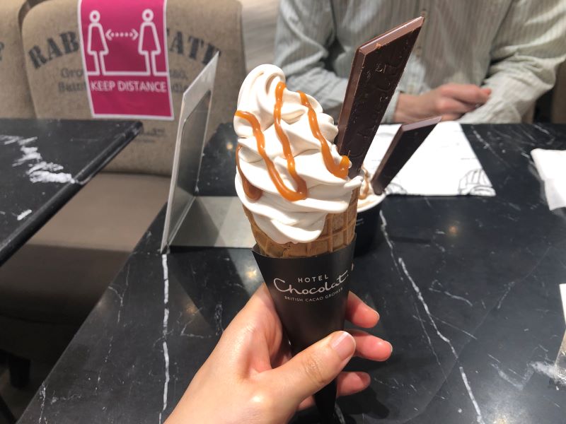ホテルショコラのアイスクリーム「ソルトキャラメル」