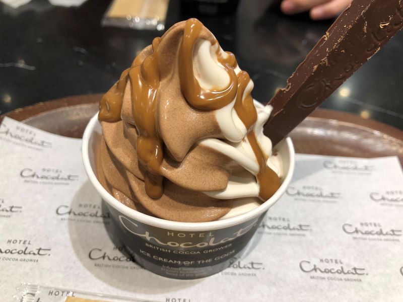 ホテルショコラのアイスクリーム「ヘーゼルナッツ」