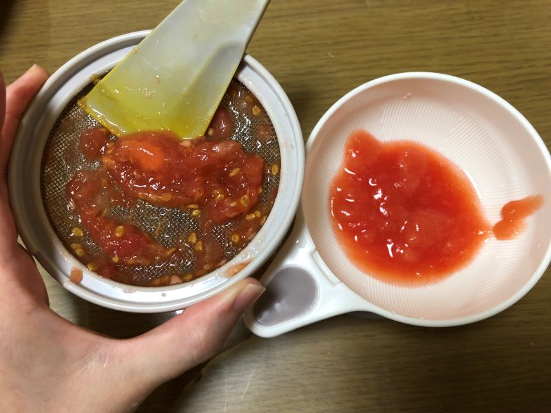 離乳食【生後5ヶ月】トマトの作り方