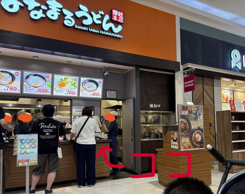 はなまるうどんの注文方法