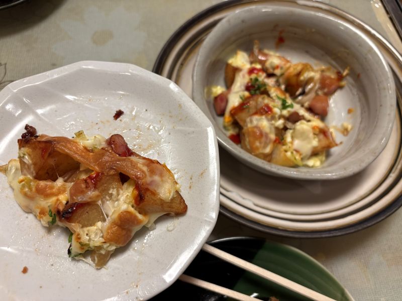 猿橋にある一松のコース料理一例