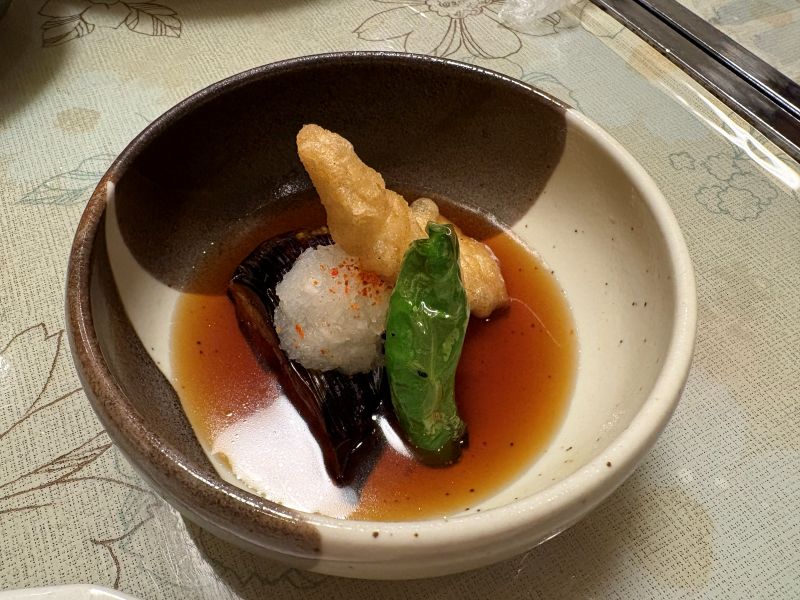 猿橋にある一松のコース料理一例