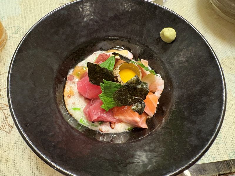 猿橋にある一松のコース料理一例